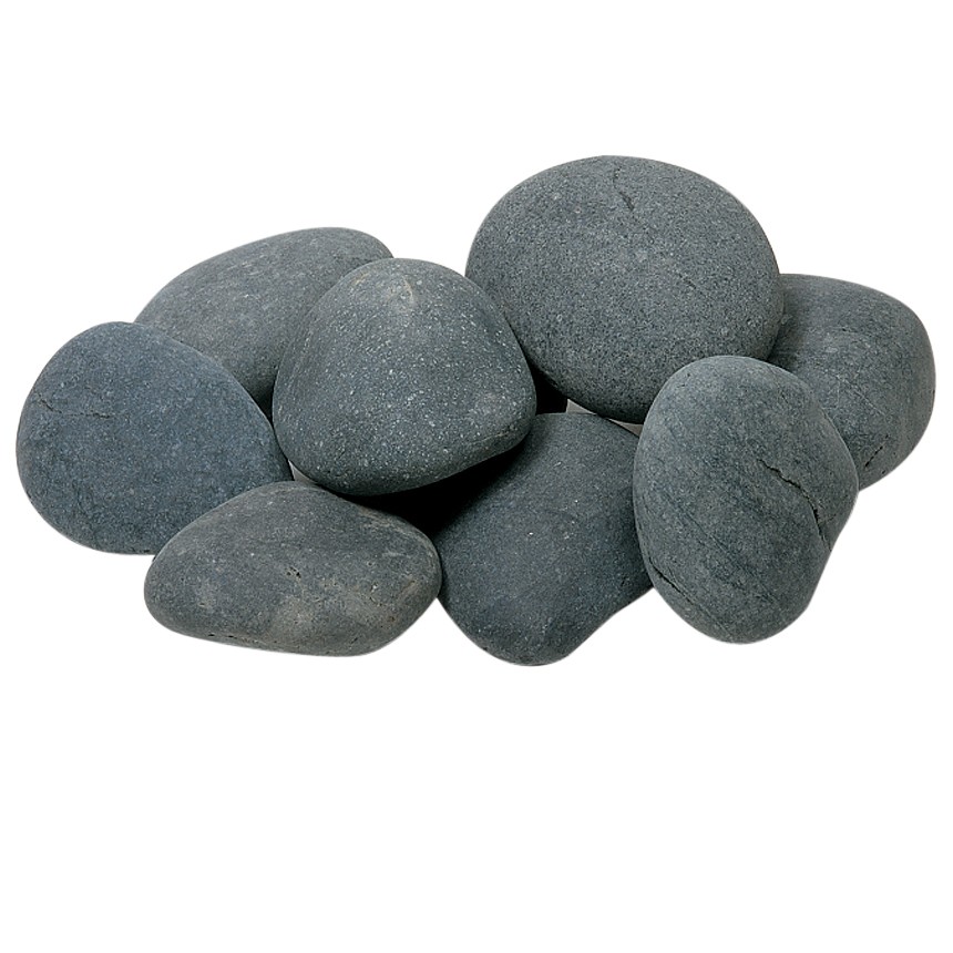 Beach pebbles 4-6cm zwart