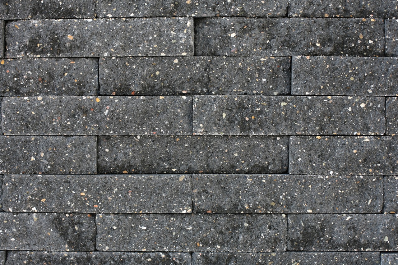 Brickwall 30x10x6,5cm zwart